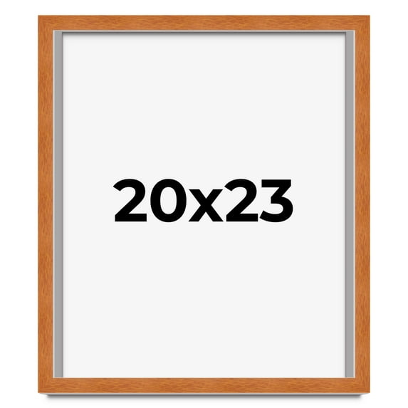 20x23 Shadow Box Frame Brown | 0.875 Inches Deep Real Wood Contemporary Shadowbox Display Frame |