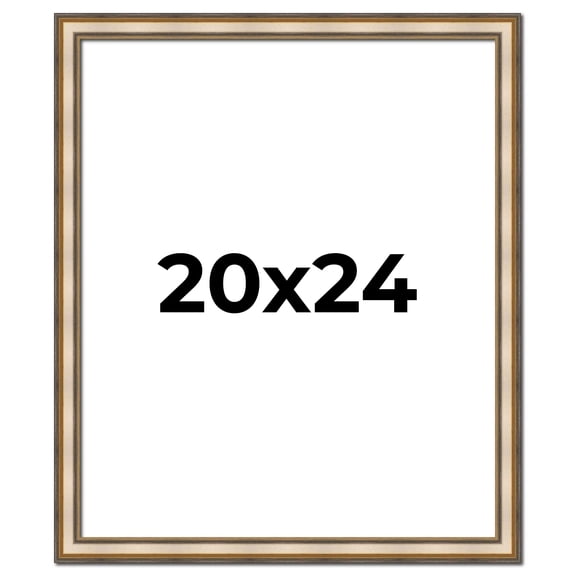 20x24 1.75" 'Prima" Silver Contemporary Wood Frame - Great for Posters, Photos, Art Prints, Mirror,