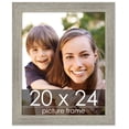 thumbnail image 1 of 20x24 Grey Rustic Wide Barnwood Picture Frame - UV Acrylic, Foam Board Backing, Hanging Hardware, 1 of 8