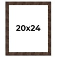 thumbnail image 1 of 20x24 Frame Brown Burl Real Wood Picture Frame Width 1.625 Inches | Interior Frame Depth 0.5 Inches, 1 of 8