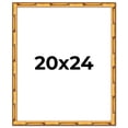 thumbnail image 1 of 20x24 Frame Gold Bamboo Solid Wood Picture Frame | 1 Inch Moulding Width | Interior Frame Depth, 1 of 8