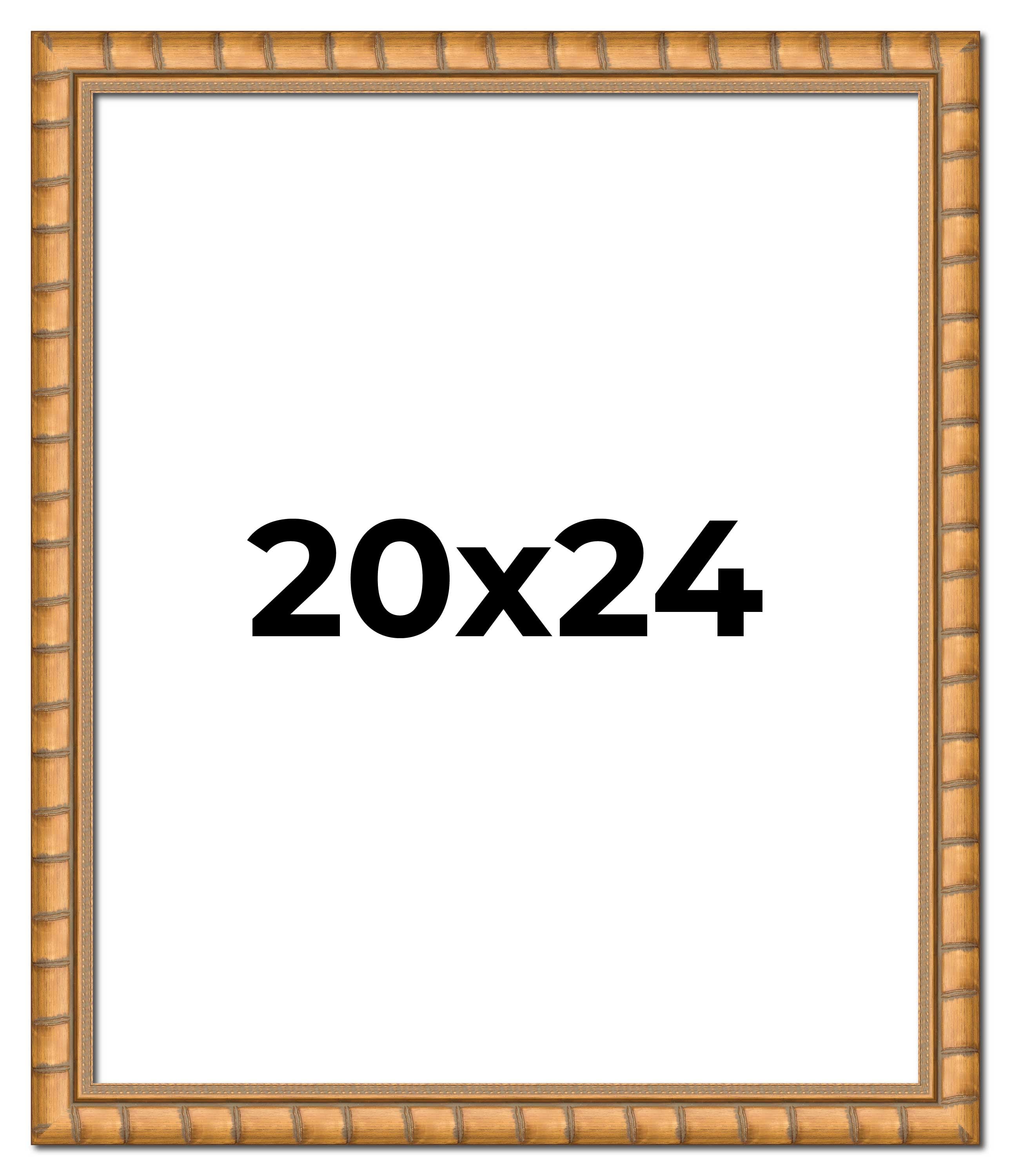 20x24 Frame Gold Real Wood Picture Frame Width 1.5 inches