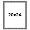 thumbnail image 1 of 20x24 Frame Silver Black Rustic Sonoma Solid Wood Picture Frame | 1.5 Inch Moulding Width |, 1 of 8