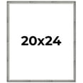 thumbnail image 1 of 20x24 Frame Silver Grey Distressed Solid Wood Picture Frame | 0.75 Inch Moulding Width | Interior, 1 of 8