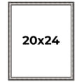 thumbnail image 1 of 20x24 Frame Silver Real Wood Picture Frame Width 1.125 Inches | Interior Frame Depth 0.5 Inches |, 1 of 8
