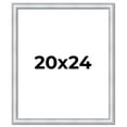 thumbnail image 1 of 20x24 Frame Sterling Silver Solid Wood Picture Frame | 1.25 Inch Moulding Width | 0.75 Inch, 1 of 8