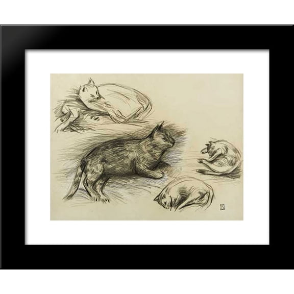 20x24 Framed Art Print by Theophile Steinlen