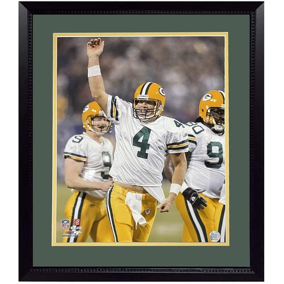 20x24 Framed NFL Photos (Packers B.Favre Cheering)
