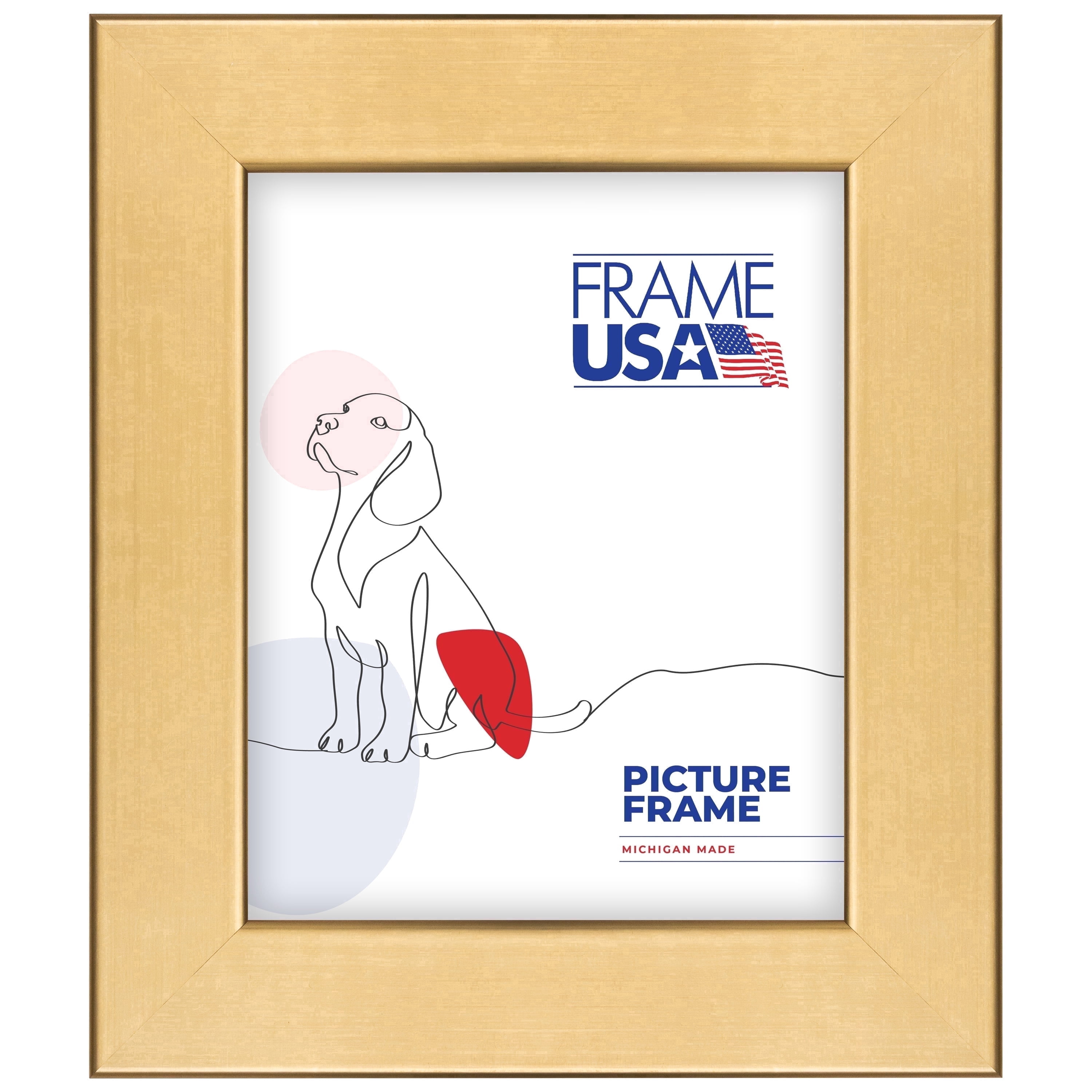 24 Inch Picture Frame 20x24 Picture Frame Gold Stainless Wide, 80168-822, 2 Inch MDF ...