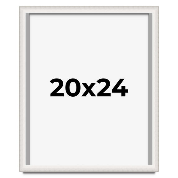 20x24 Shadow Box Silver Brushed Striped Display Frame | 1.625 Inches Deep | 1 Inch Moulding Width |