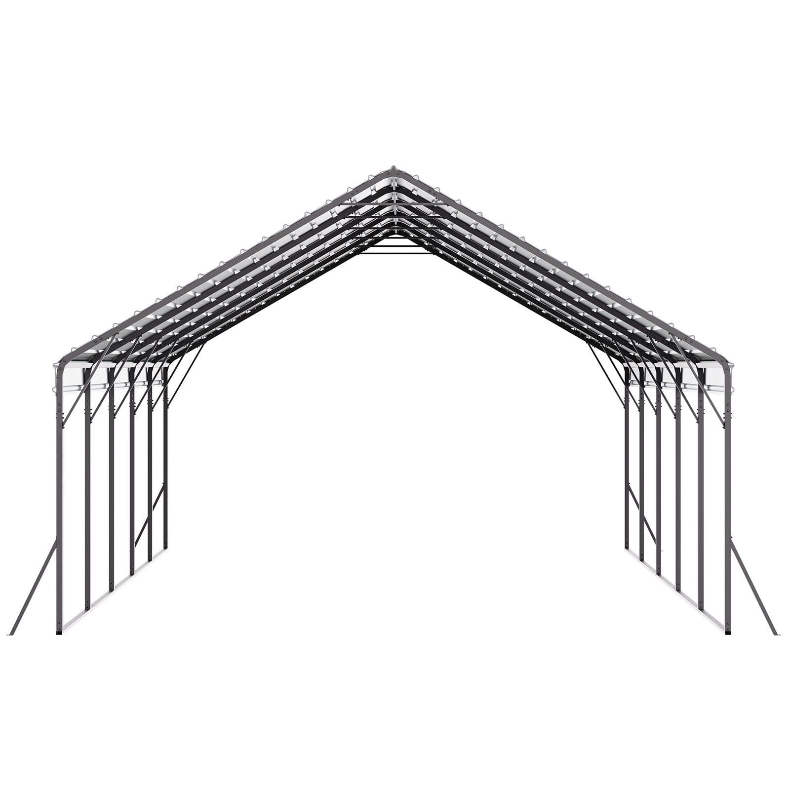 Heavy-Duty 24x20 ft Car Shelter – Steel Frame Carport for Trucks, Boats, Vans