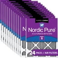 thumbnail image 1 of 20x24x1 (19_1/2x23_7/16) Furnace Air Filters MERV 8 Pleated Plus Carbon 24 Pack, 1 of 7