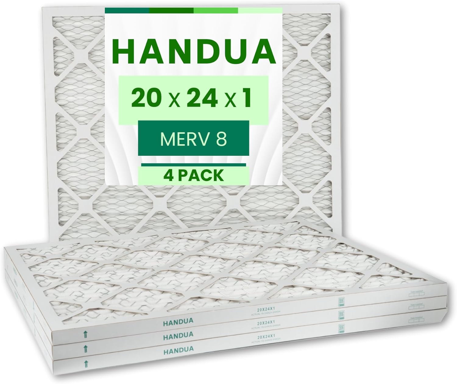 20x24x1 Air Filter MERV 8 Dust Control, Plated Furnace AC Air