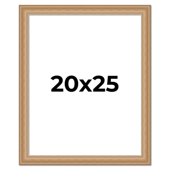 20x25 Frame Charleston Honey Brown Solid Wood Picture Frame Width 1.75 Inches | Interior Depth 0.5