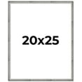 thumbnail image 1 of 20x25 Frame Silver Grey Distressed Solid Wood Picture Frame | 0.75 Inch Moulding Width | Interior, 1 of 8