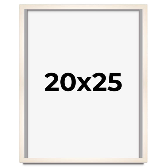 20x25 Frame White Wheat Solid Wood Picture Frame | Moulding Width 0.75 Inches | Interior Depth 0.5