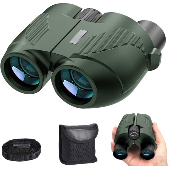 20x25 High Powered Binoculars for Adults and Kids,Compact HD Waterproof Binoculars Durable & Clear BAK4 Prism FMC Lens,Suitable for Bird Watching,Sightseeing and Outdoor Sports