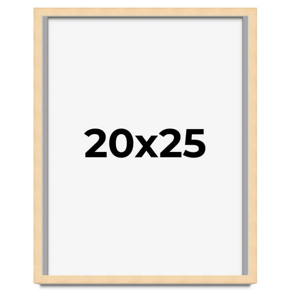 20x25 Shadow Box Frame Brown | 0.875 Inches Deep Real Wood Contemporary Shadowbox Display Frame |