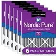 thumbnail image 1 of 20x25x1 (19_1/2x24_1/2) Furnace Air Filters MERV 8 Pleated Plus Carbon 6 Pack, 1 of 7
