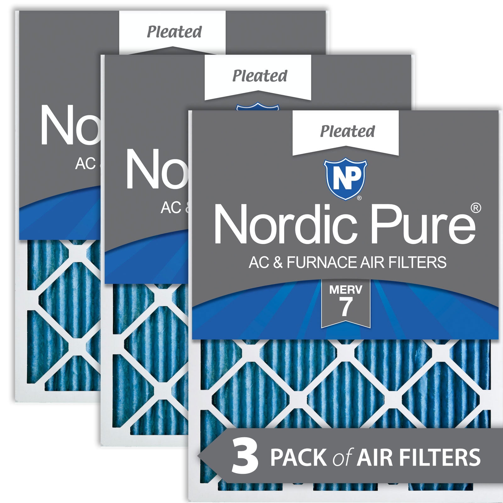 20x25x1 19 1 2x24 1 2 Pleated MERV 7 Air Filters 6 Pack