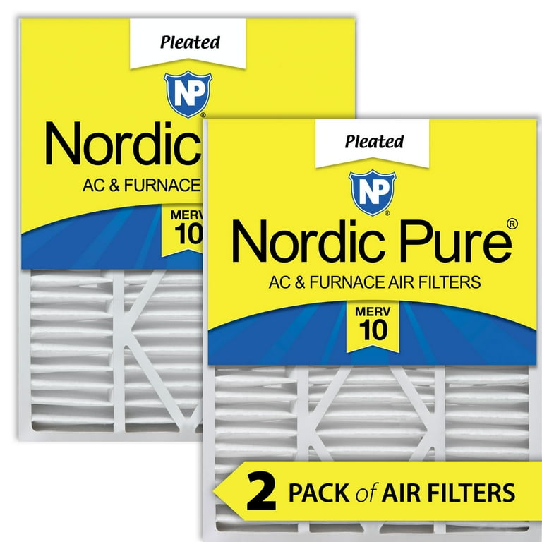 20x25x5 1 4 5.25 Goodman Carrier Amana Replacement MERV 10 Air Filters 2 Pack