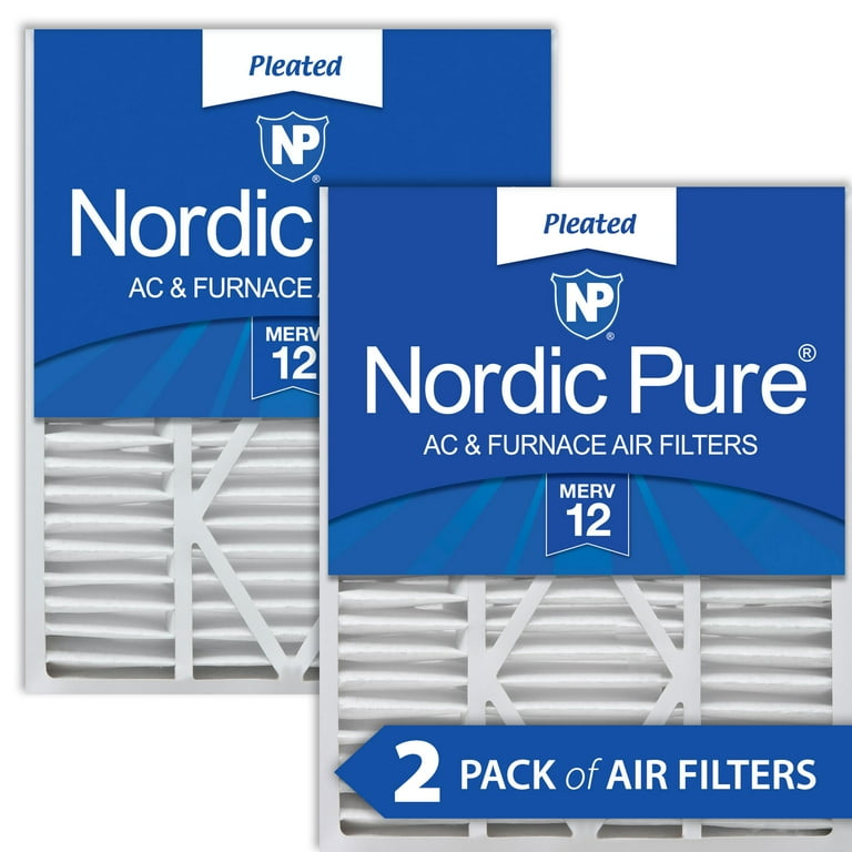 20x25x5 1 4 5.25 Goodman Carrier Amana Replacement MERV 12 Air Filters 2 Pack