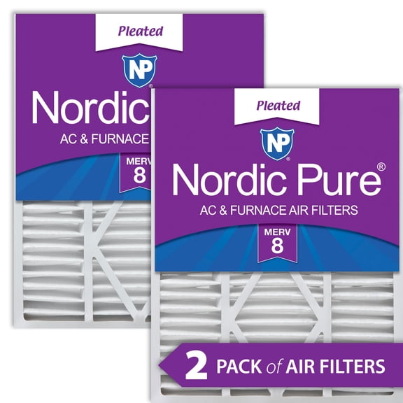 20x25x5 1/4 (5.25) Goodman/Carrier/Amana Replacement MERV 8 Air Filters 2 Pack