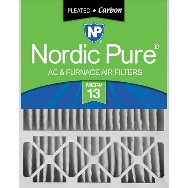 20x25x5 (4 3/8) Honeywell Replacement Air Filters MERV 13 Plus Carbon 1 Pack