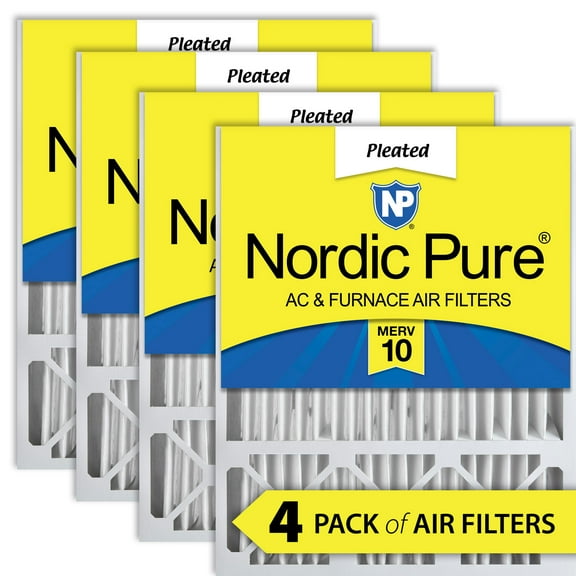 20x25x5 (4 3/8) Lennox X6673_X6675 Replacement MERV 10 Air Filters 4 Pack