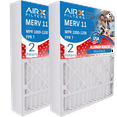 thumbnail image 1 of 20x25x5 Air Filter MERV 11 Comparable to MPR 1000, MPR 1200 & FPR 7 Compatible with Lennox X1152 Air Filter 2 Pack by AIRX FILTERS WICKED CLEAN AIR., 1 of 3