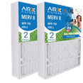 thumbnail image 1 of 20x25x5 Air Filter MERV 8 Comparable to MPR 700 & FPR 5 Compatible with White Rodgers FR2000U-108 Premium USA Made 20x25x5 Furnace Filter 2 Pack by AIRX FILTERS WICKED CLEAN AIR., 1 of 3