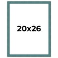 thumbnail image 1 of 20x26 Frame Blue Rustic Barnwood Solid Wood Picture Frame Width 1.25 Inches | Interior Depth 0.5, 1 of 8