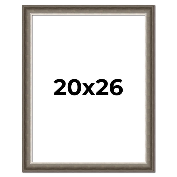 20x26 Frame Brown Solid Wood Picture Frame | 1.75 Inch Moulding Width | Austin Frame Complete with