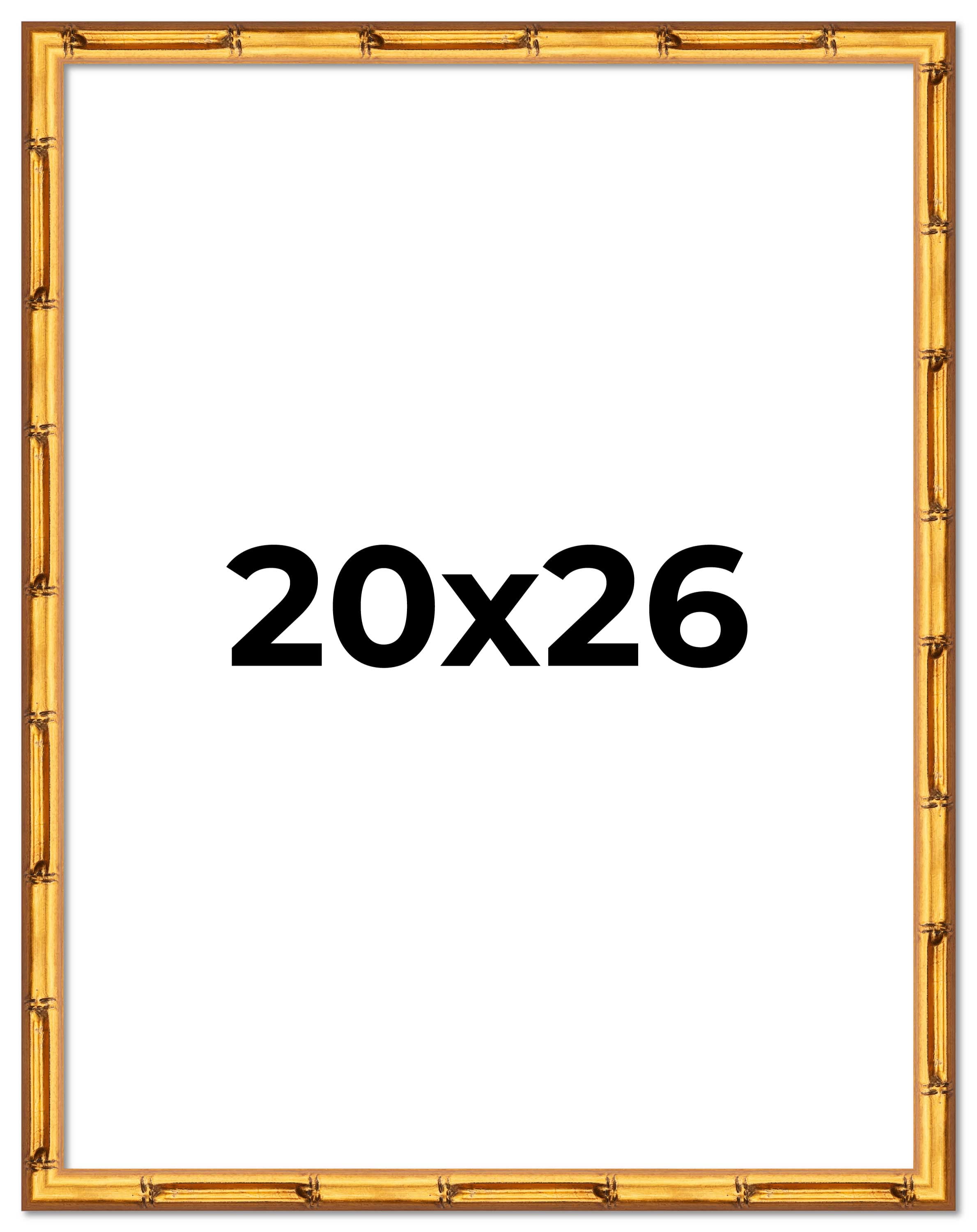 Comprehensive Picture 20x26 Frame Gold Bamboo Picture Frame - Complete Modern Photo Frame ...