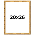 thumbnail image 1 of 20x26 Frame Gold Bamboo Picture Frame - Complete Modern Photo Frame Includes UV Acrylic Shatter, 1 of 8