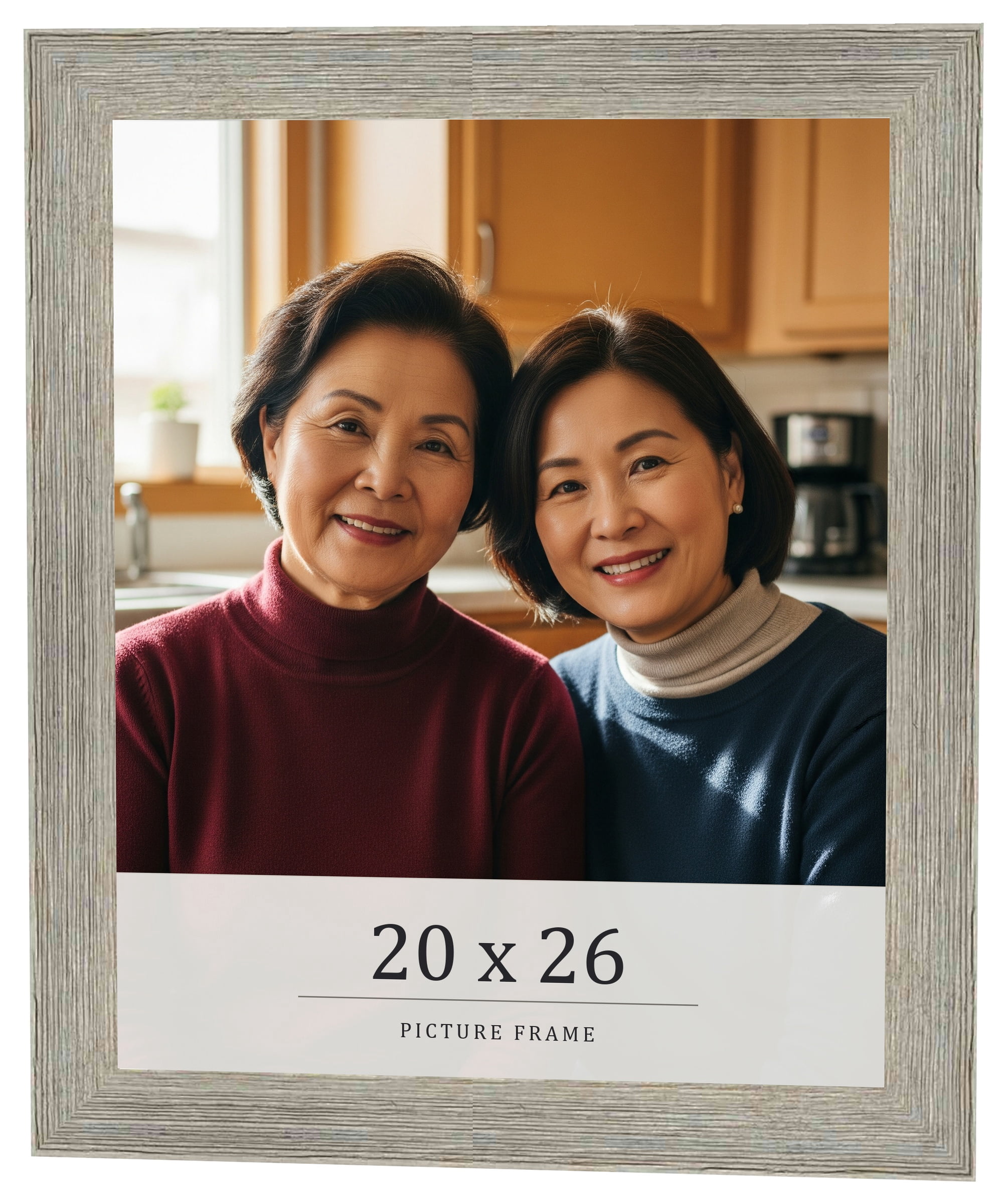 20x26 Frame Grey Real Wood Picture Frame Width 2.75 Inches