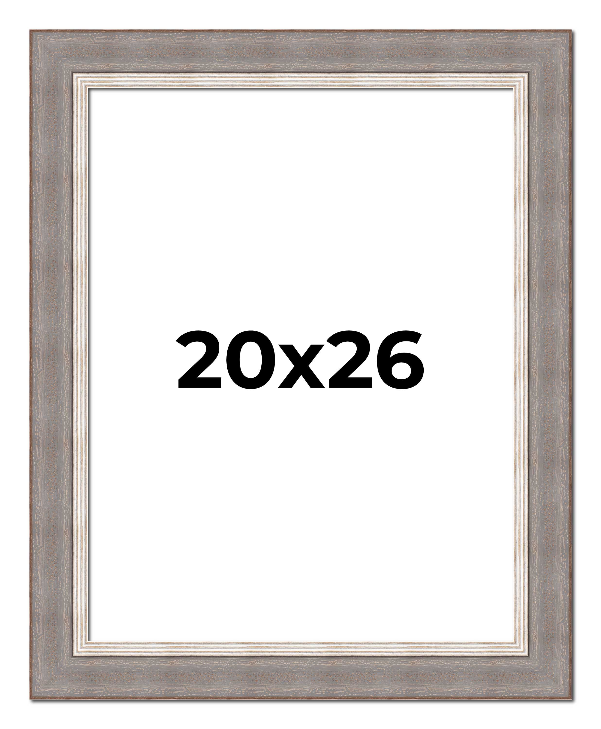 20x26 Frame Grey Real Wood Picture Frame Width 2.75 Inches