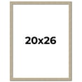 thumbnail image 1 of 20x26 Frame Grey Solid Wood Picture Frame Width 1 Inches | Interior Frame Depth 0.5 Inches |, 1 of 8