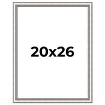 20x26 Frame Silver Real Wood Picture Frame Width 1.25 Inches | Interior Frame Depth 0.5 Inches |