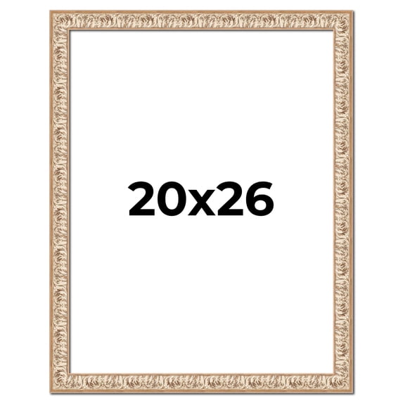 20x26 Frame White Real Wood Picture Frame Width 1.5 inches | Interior Frame Depth 0.5 inches |