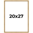 thumbnail image 1 of 20x27 Frame Beaded Gold Solid Wood Picture Frame | 0.75 Inches Moulding Width | Liscio Oro, 1 of 8