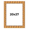 thumbnail image 1 of 20x27 Frame Beige Real Wood Picture Frame Width 3 inches | Interior Frame Depth 0.5 inches |, 1 of 8
