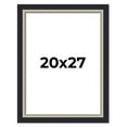 thumbnail image 1 of 20x27 Frame Black Real Wood Picture Frame Width 2.25 Inches | Interior Frame Depth 0.5 Inches |, 1 of 8