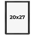 thumbnail image 1 of 20x27 Frame Charcoal Flat Solid Wood Frame with UV Framer's Acrylic & Foam Board Backing - Puzzle, 1 of 8
