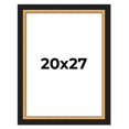 thumbnail image 1 of 20x27 Frame Gold Real Wood Picture Frame Width 2.25 Inches | Interior Frame Depth 0.5 Inches |, 1 of 8