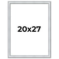 thumbnail image 1 of 20x27 Frame Sterling Silver Solid Wood Picture Frame | 1.25 Inch Moulding Width | 0.75 Inch, 1 of 8
