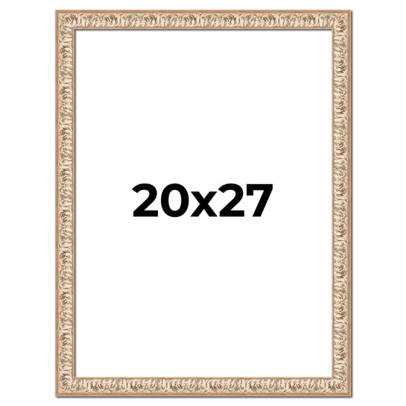 20x27 Frame White Real Wood Picture Frame Width 1.5 inches | Interior Frame Depth 0.5 inches |