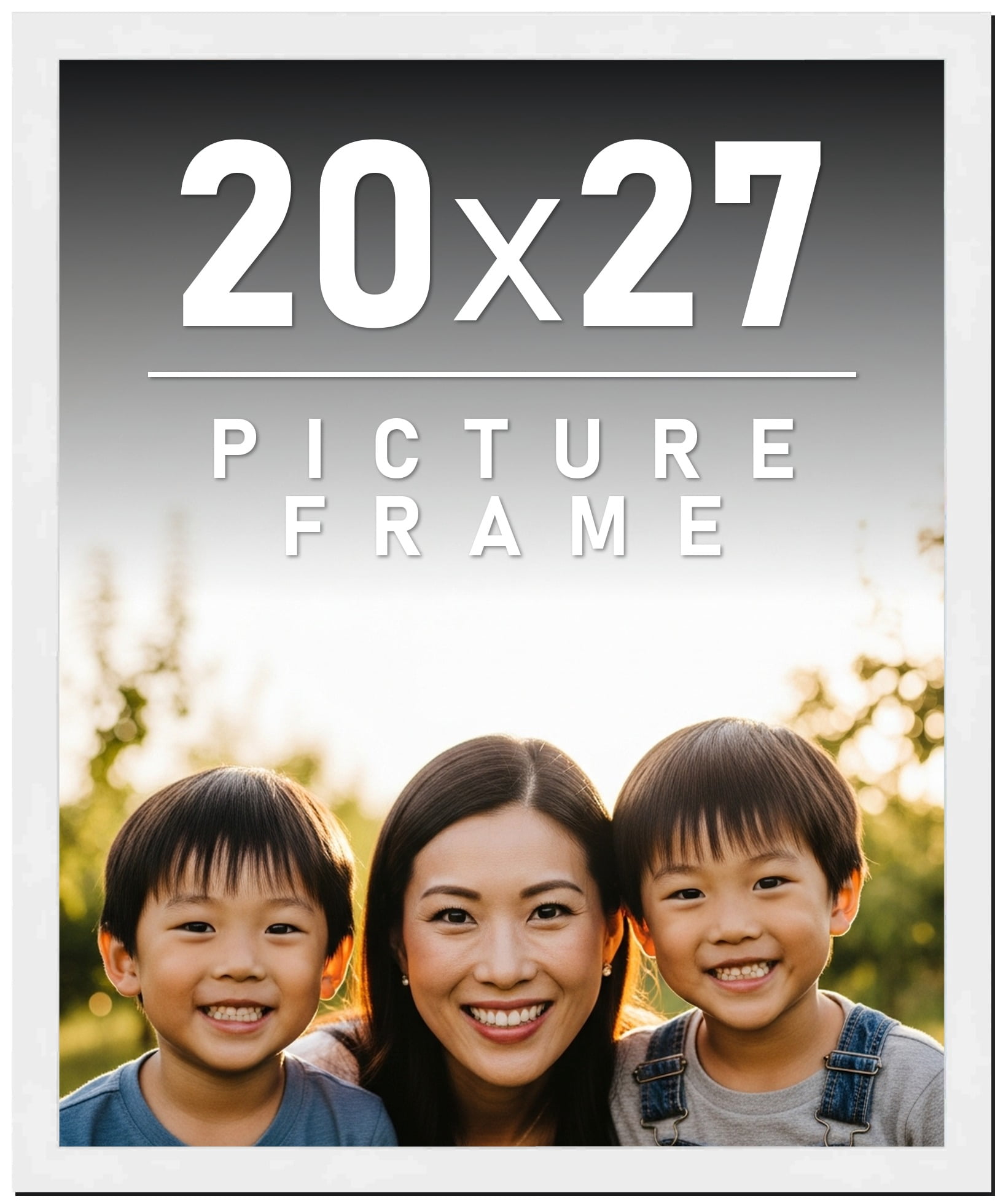 20x27 Frame White Wood Picture Frame - Puzzle Frame 20x27 Solid