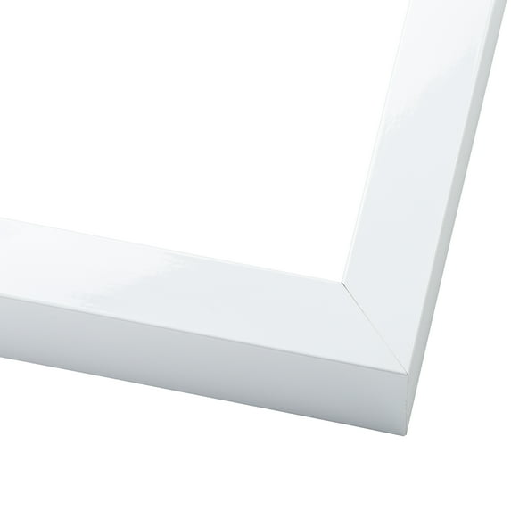 20x27 Minimalist Shadow Box White Picture Frame - UV Acrylic, Backing, Hanging Hardware