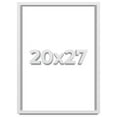 thumbnail image 1 of 20x27 Shadow Box Frame White | 1 Inches Deep Real Wood Contemporary Shadowbox Display Frame | UV, 1 of 6